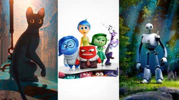 Imagens promocionais de "Flow", "Divertida Mente 2" e "Robô Selvagem" - Reprodução/UFO Distribution/DreamWorks Animation/Universal Pictures/Disney/Pixar