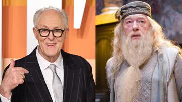 John Lithgow e Michael Gambon como Alvo Dumbledore - Reprodução/Warner Bros. Pictures/Jamie McCarthy/Getty Images/WireImage