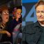 Cena de 'Toy Story 4' e o ator Conan O'Brien