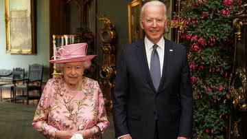 Rainha Elizabeth II e o presidente dos Estados Unidos Joe Biden - Getty Images