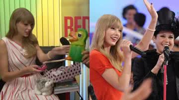 Momentos curiosos de Taylor Swift no Brasil - Reprodução/Vídeo e Divulgação/TV Globo