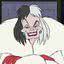 Cruella De Vil para a animação 101 Dálmatas (1961)