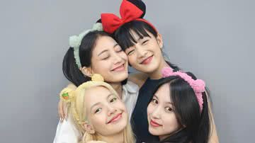 Jihyo e Mina, do TWICE, Lisa, do BLACKPINK, e Minnie, do (G)I-DLE - Reprodução/Instagram/min.nicha