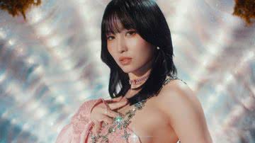 Momo para o teaser de 'Do not touch', da unit MISAMO - Divulgação/JYP Entertainment