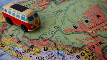 Imagem ilustrativa de um mapa da América do Sul - Pixabay