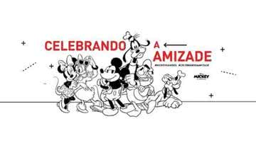 Imagem promocional da comemoração do mês da amizada de Mickey e seus amigos - Divulgação/Disney